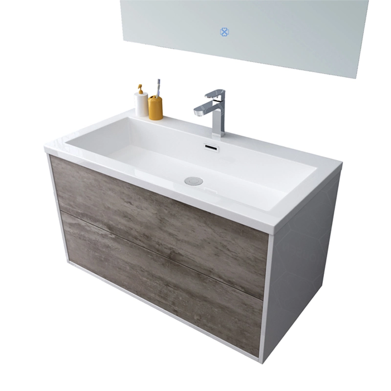 LED Mirror Classic Design Bathroom Cabinet Vanity Smart Style Wall Hang Bathroom Vanity Rustic Toilet Full Set