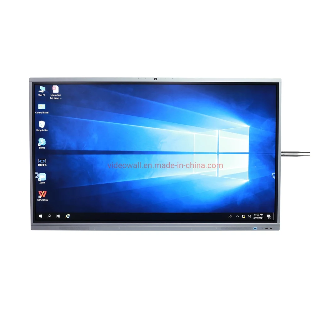 Virtual meeting conference presentation touch screen tv interactive flat panel display 75inch