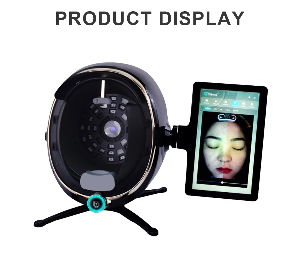 3D Skin Detector 8 Spectrum Digital Deep Facial Skin Moisture Analysis Scanner Medical Equipment