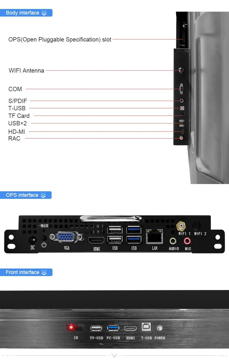 Wall Mount or Portable Stand Multimedia Interactive Whiteboard Infrared or Capacitive Touch Panel Smart Board for School