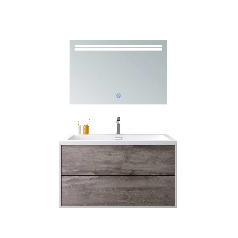 LED Mirror Classic Design Bathroom Cabinet Vanity Smart Style Wall Hang Bathroom Vanity Rustic Toilet Full Set