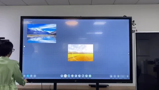 20-точечный инфракрасный сенсорный 55, 65, 75, 86, 98, 110-дюймовый интерактивный плоский экран для школы и офиса, доска