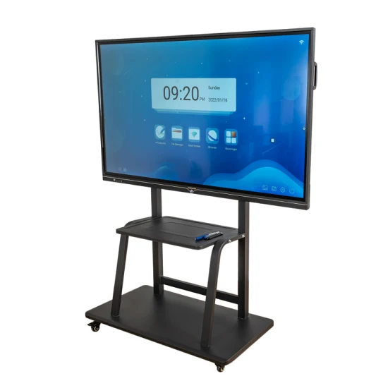Светодиодный настольный монитор высокого разрешения 3840*2160 4K Интерактивная доска с сенсорным экраном для встреч Интерактивная доска с плоским экраном для встреч 65, 75, 85, 86, 98 Дешевые