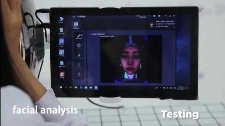 Анализатор кожи лица, цифровое зеркало, портативная волшебная лупа для лица, устройство для 3D-тестирования кожи лица