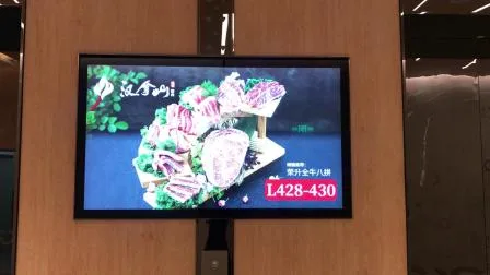 43 55-дюймовый ЖК-экран с сенсорным экраном 4K безшовный дисплей, установленный на стене, крытые цифровые рекламные знаки