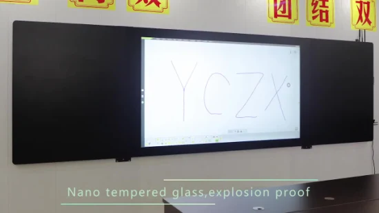 Настенная нано-доска 75-дюймовый светодиодный сенсорный ЖК-экран ПК Компьютер Smart Board Интерактивная доска
